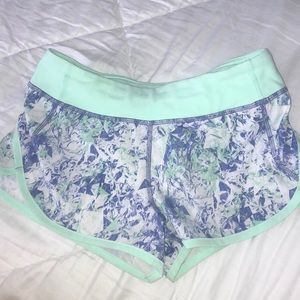 ivivva purple and green speed up short size 12